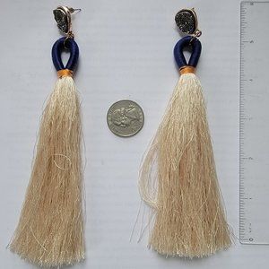 HUGE Anthropologie Tassel Statement Earrings